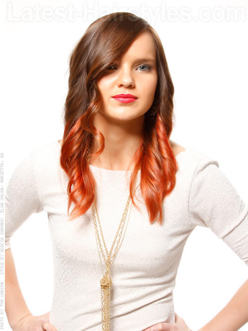 Blazing Ombre Warm Copper Highlights