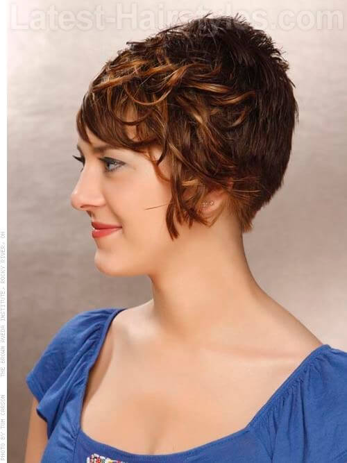 Short and Sassy Ombre Hair Color Side View