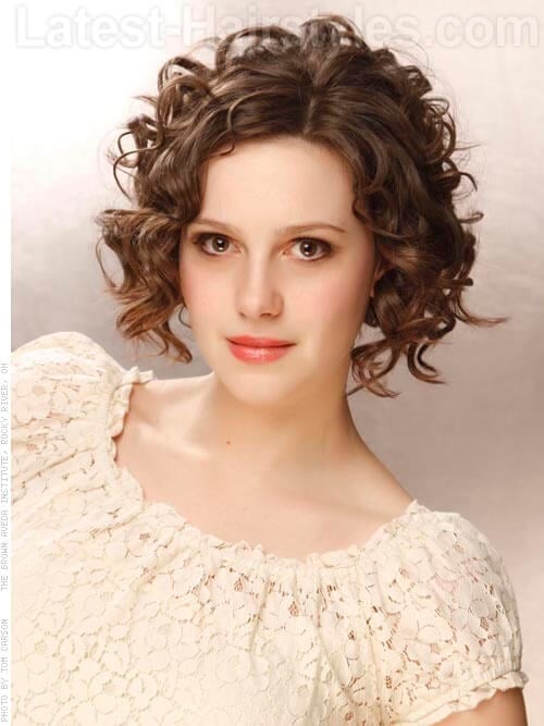 romantic curly hairstyle