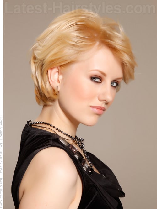 Short Haircut with Volume and Texture Side View