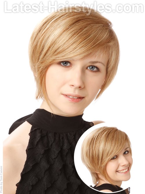 cute short pixie hairstyle for school