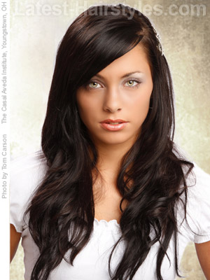 Curly Hairstyles For Long Hair With Bangs