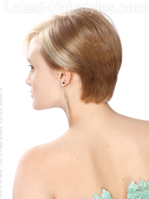 Asymmetrical Short Hairstyle Side View