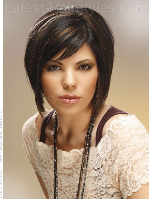 A Line Bob Short Hairstyles For Long Faces