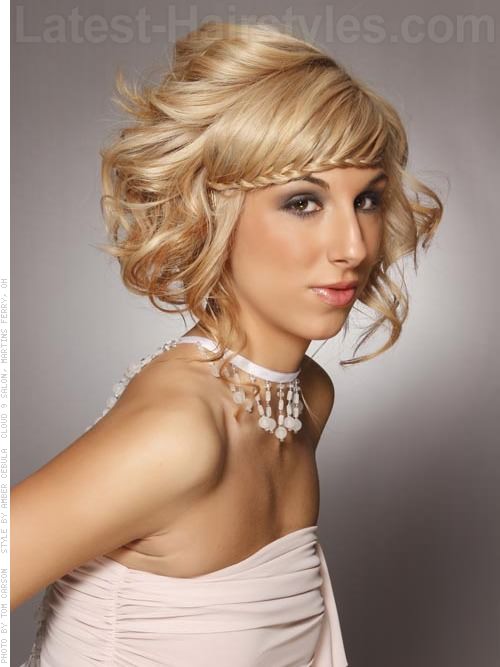 Fringe Braid High Volume Medium Style with Funky Front Braid Side View