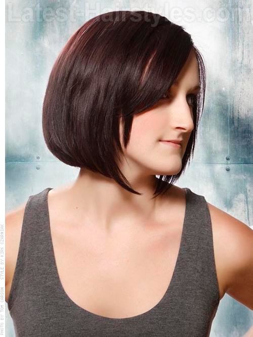 Well Rounded Smooth Face Framing Brunette Bob