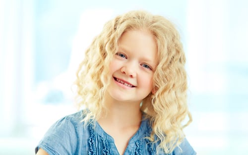 Curly Blonde Kids Hairstyle