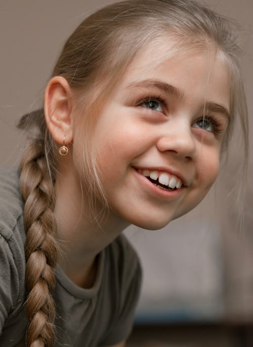 Single Braided Ponytail Kids Hairstyle cropped