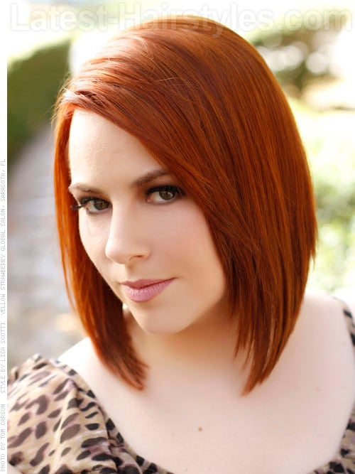 Auburn Straight Bob Hairstyles with Layers
