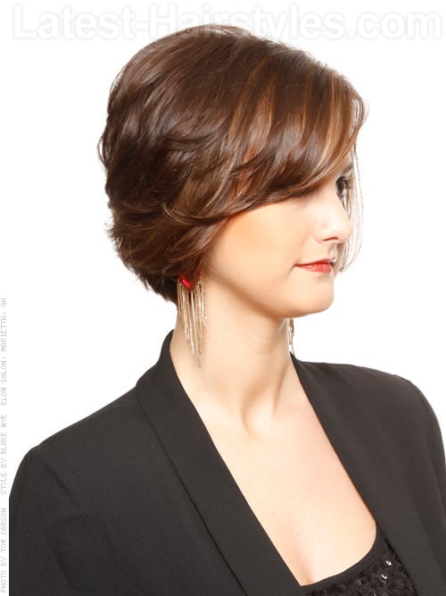 Layered Up Lass Cute Short Style Side View