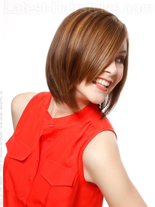 a-line bob layers