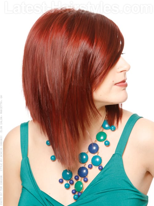 sleek-red-long-bob-side-view