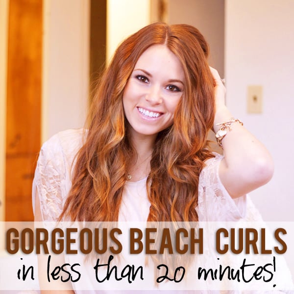 beach curls wavy hair tutorial