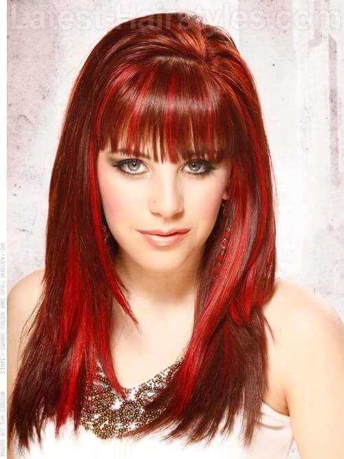 Red Hair With Highlights