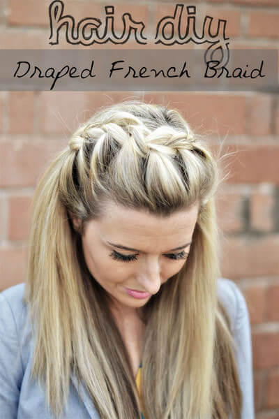 draped french hairstyle braid
