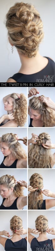 french hairstyles roll and twist tutorial