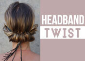 headband twist hairstyle