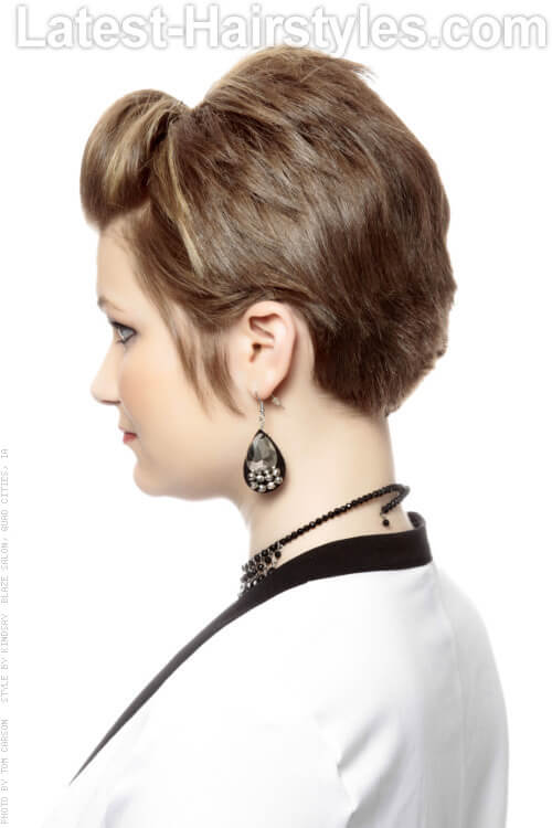 Short Hairstyle with Volume Side View