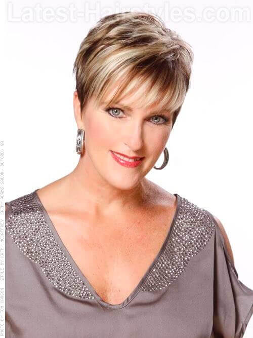 Perfect Pixie Blonde Cut For Older Women