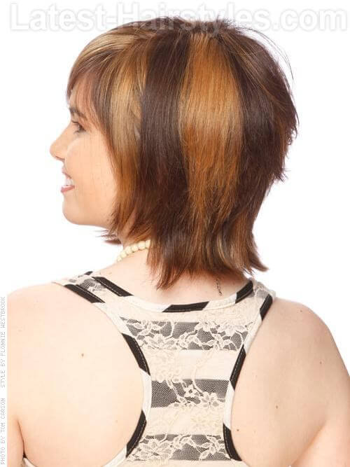 asymmetric short hairstyle for thick hair