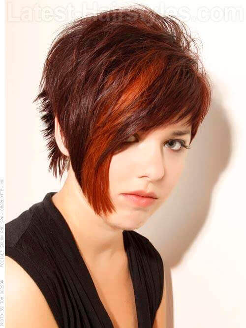 Short Hairstyles For Round Faces And Thick Hair