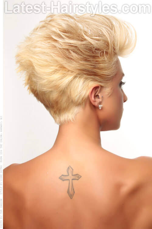 Grease Lightening Light Blonde Style Back View