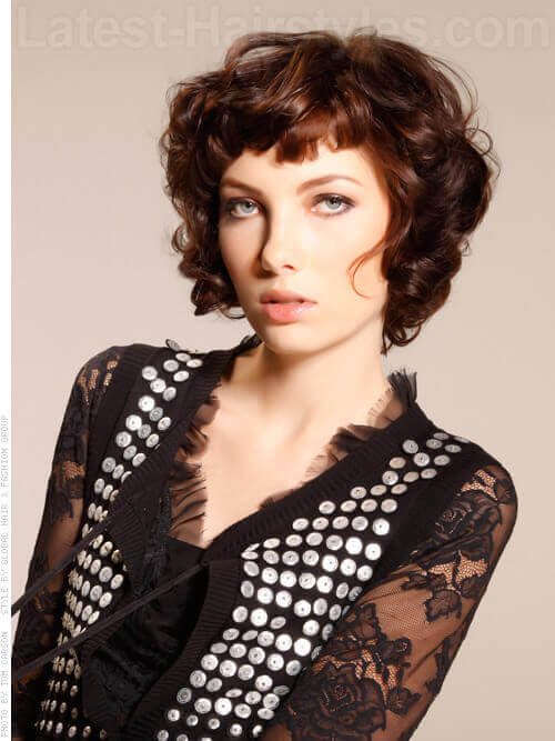 Curly Short Haircut for Women