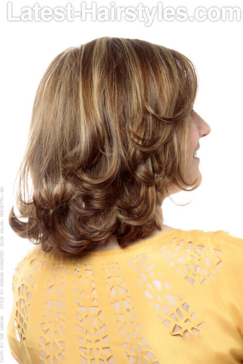 Layered Haircut with Fringe Back