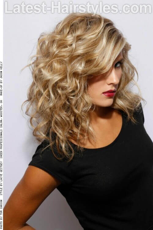 Modern Long Hairstyle with Waves Side