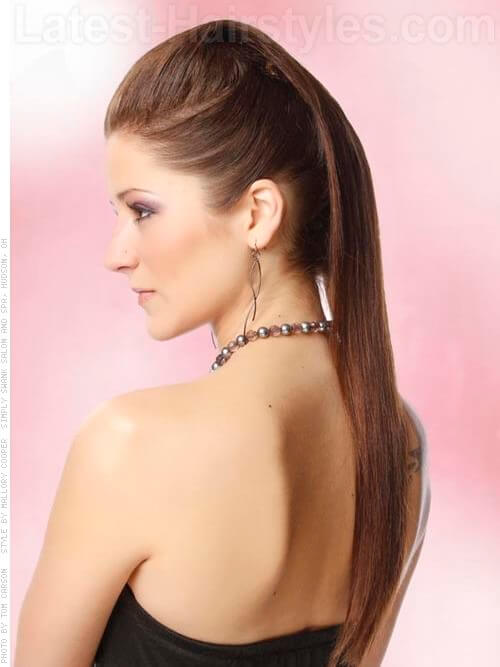 Sleek Hairstyle with Volume Back