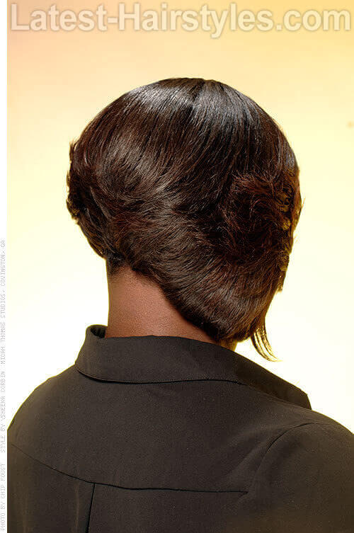 Brown Bob Professional Style Back View