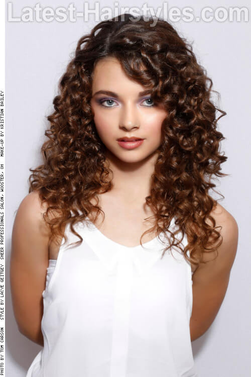 Long Hairstyle with Bouncy Curls