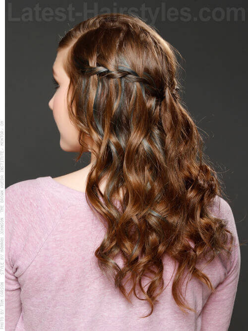 Hairstyles With Braids And Curls From The Back