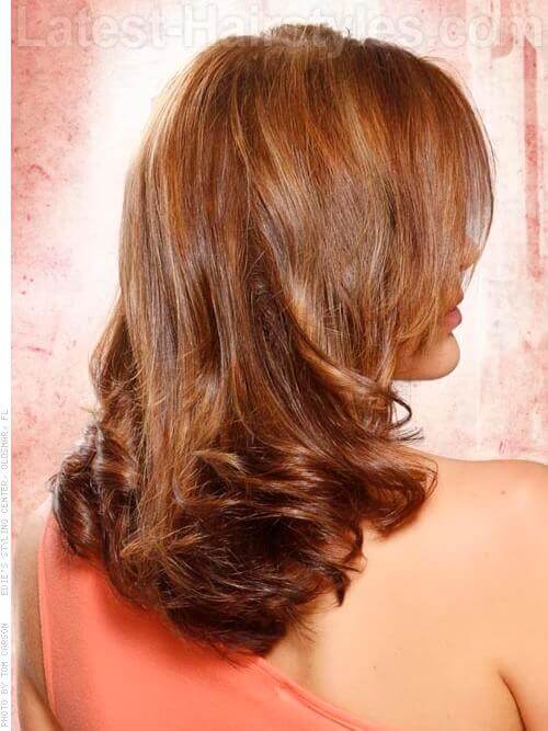 Strong Style Medium Wavy Look Back View