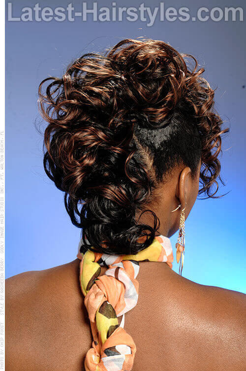 Cute Curly Mohawk for Spring Back