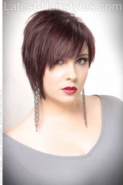 Short Texturized Choppy Bob Hairstyle