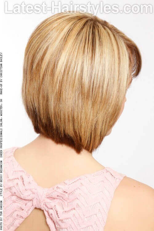 Layered Bob with Bangs Back