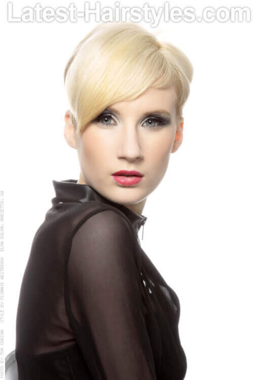 Sharp Short Soft Blonde Haircut