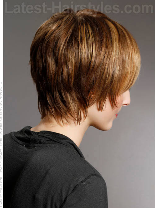 Short Haircut for Women with Fringe Back
