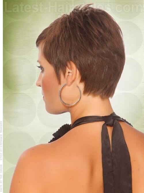 Short Haircut with Texture Back