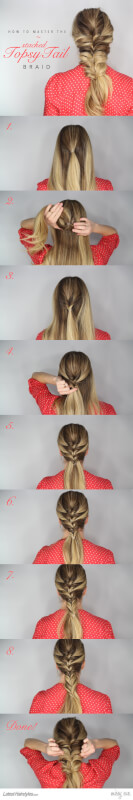 Lets Master This Stacked Topsy Tail Braid Tutorial