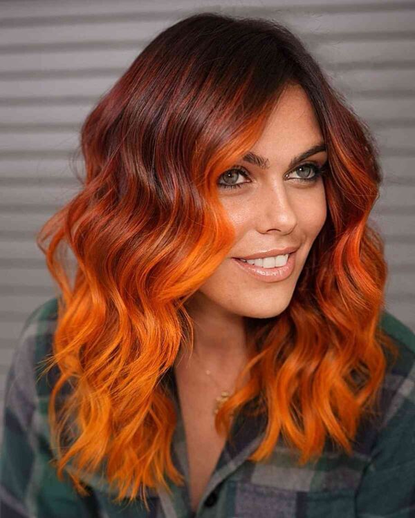 Blazing Hot Red Ombre Hair Color Ideas In