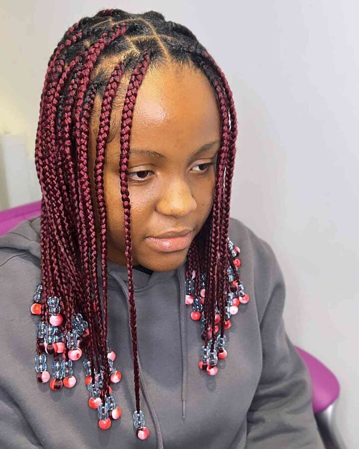 Knotless Braids With Beads Coolest Ideas For