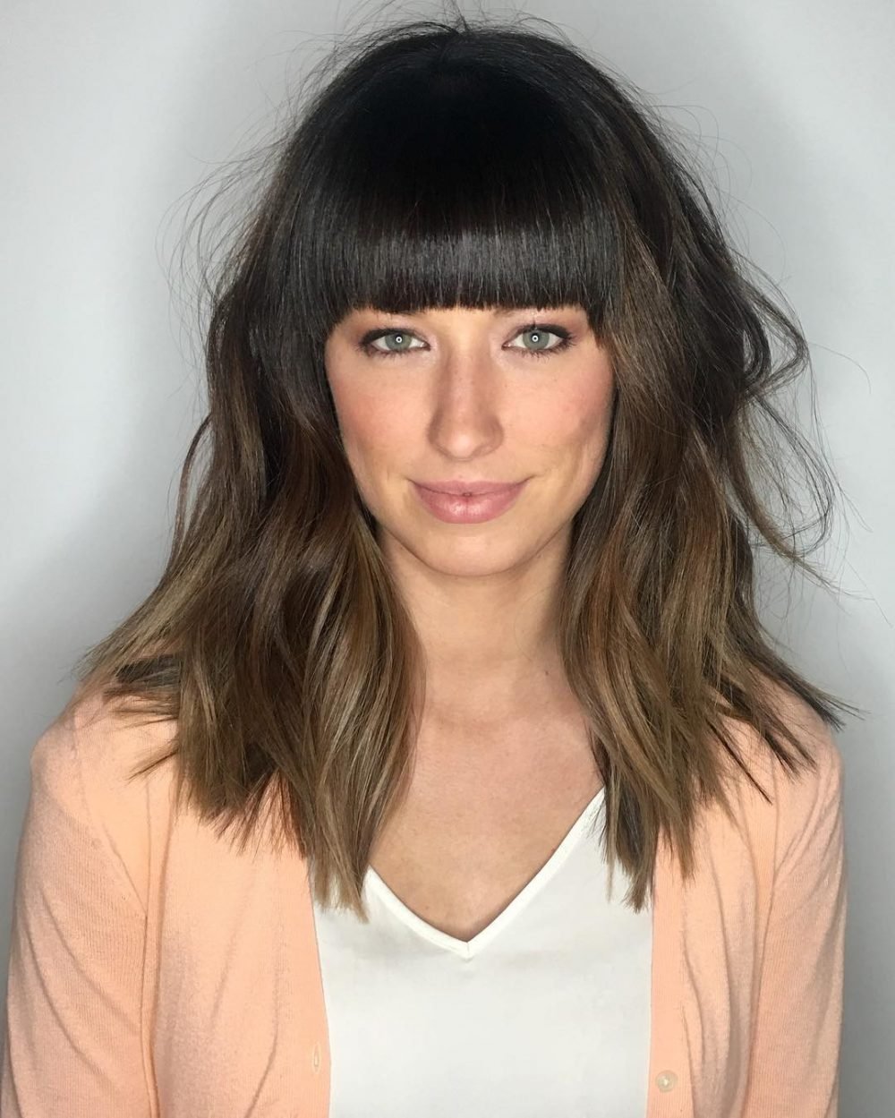 28 Popular Medium Length Hairstyles With Bangs Updated For 2018
