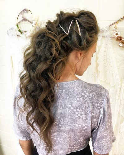 Easy Cute Curly Hair Updos In Trending In