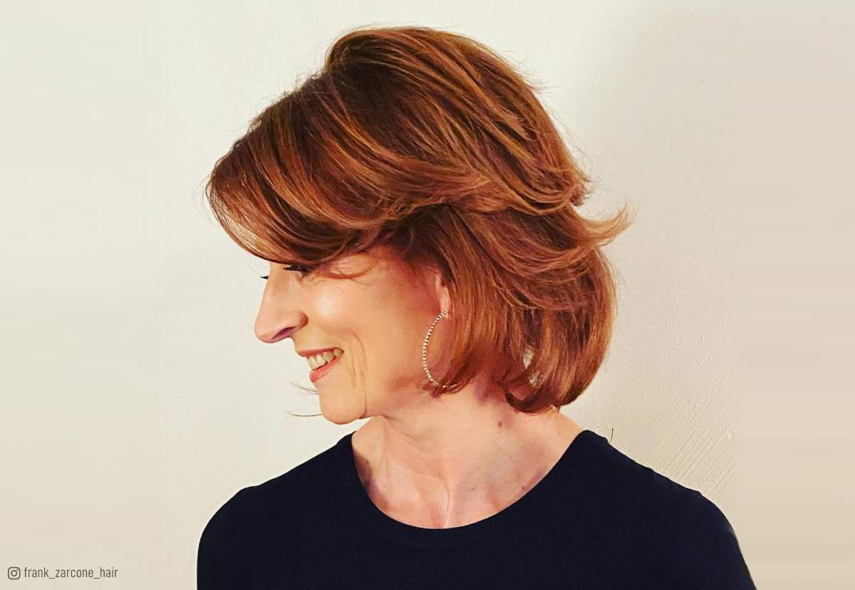 26 Modern Layered Bob Haircuts For Women Over 50 To Take Years Off