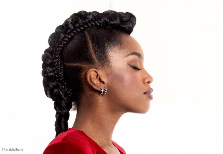 Mohawk Braids For A High Key Look