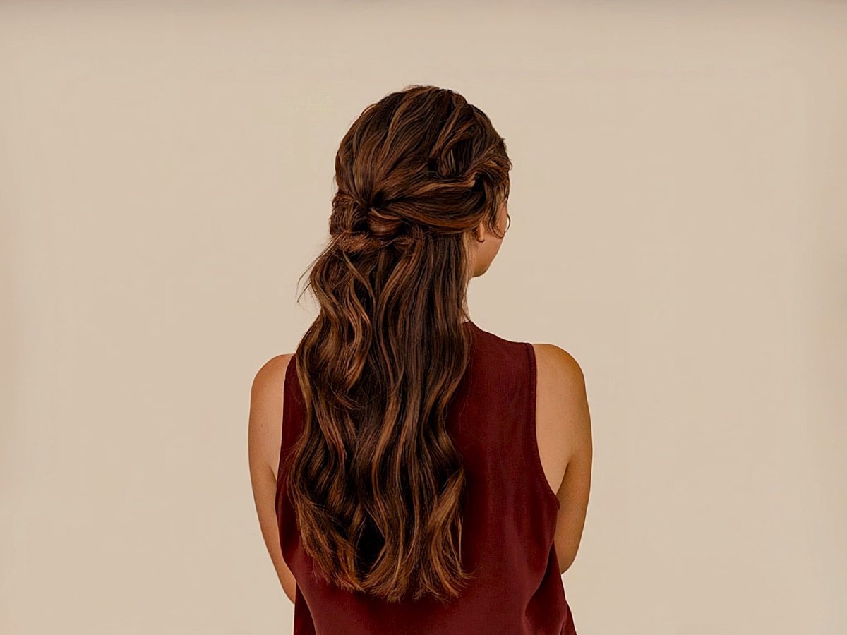 Fun Edgy Half Updo hairstyles ideas