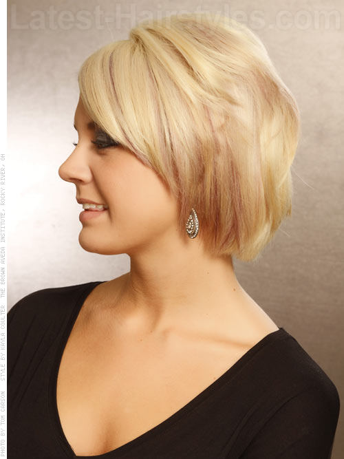 Short Blonde Hairstyles Side View