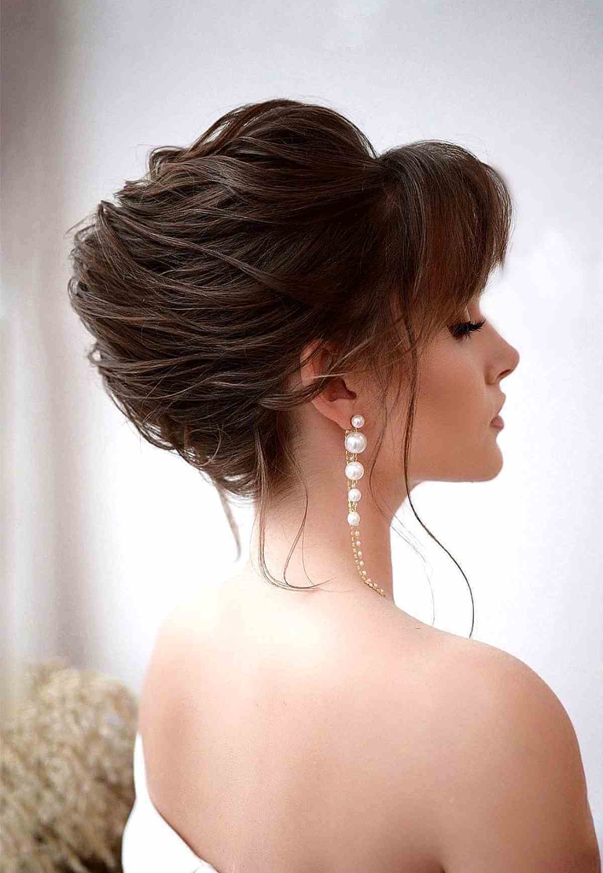 Retro Meets Modern Updo Long Hair for Prom